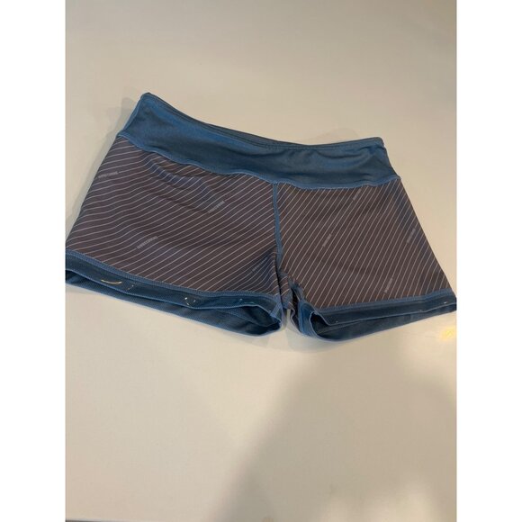IAB MFG Womens Blue Reversible Athletic Shorts Size L With Striped Pattern - Picture 5 of 7